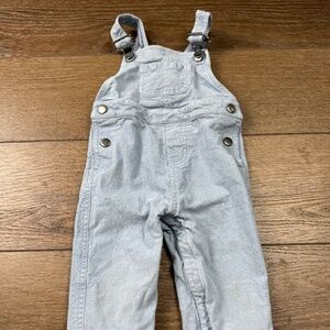 Hanna Andersson Corduroy Overalls Toddlers 18-24 Month, Blue/Gray, Fall, Cords